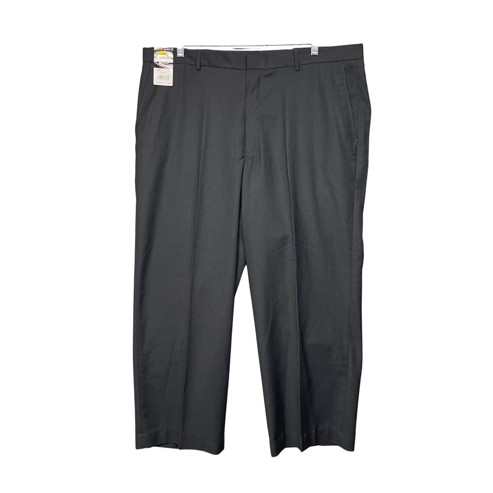 Axcess Dress Pants Mens 38x27.5 Black New Flat Front Claiborne Dress Slacks